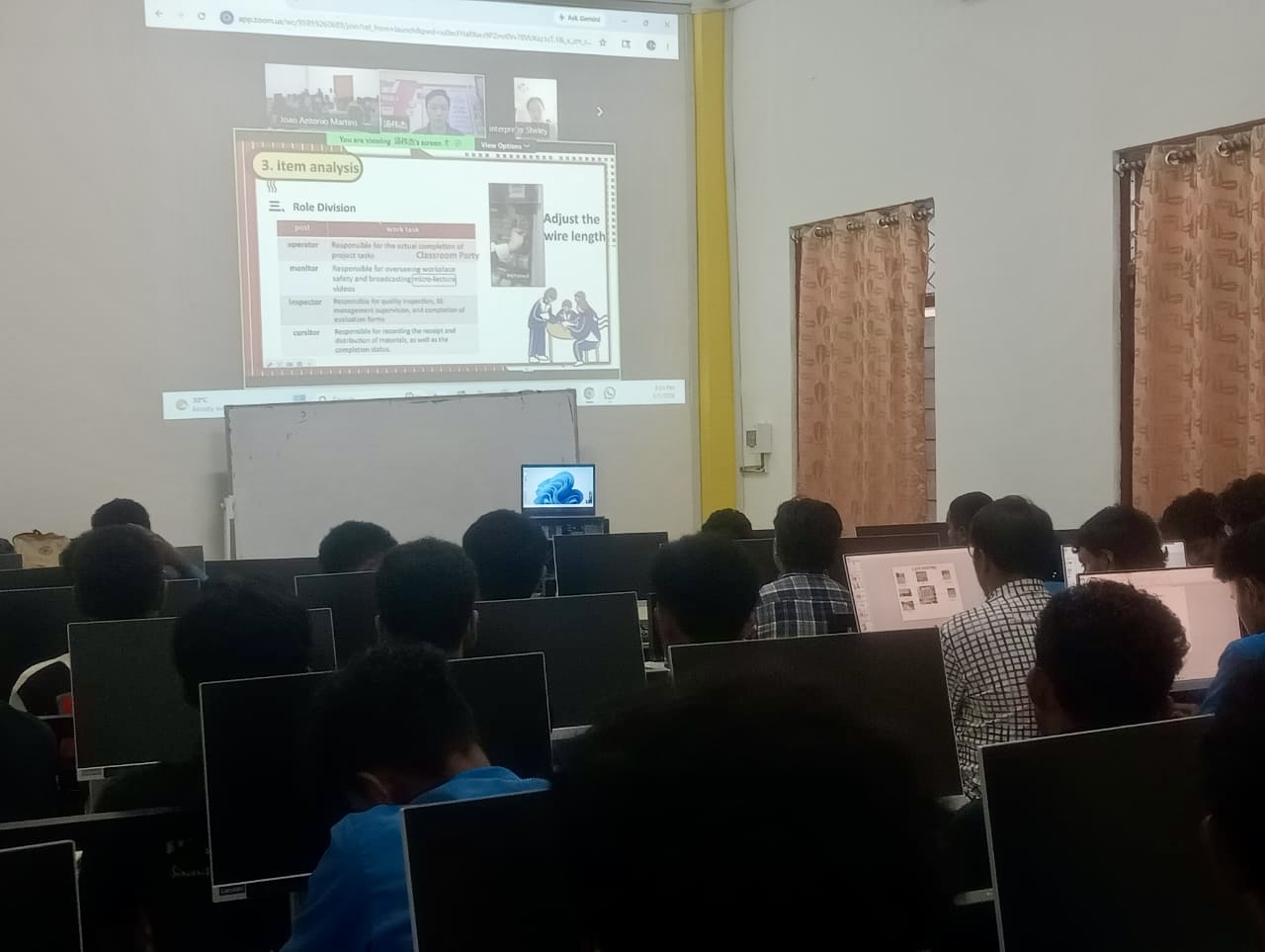 IOB no universidade Guangzhou realiza vídeo konferénsia partilla tekonojia informátika ba estudante
