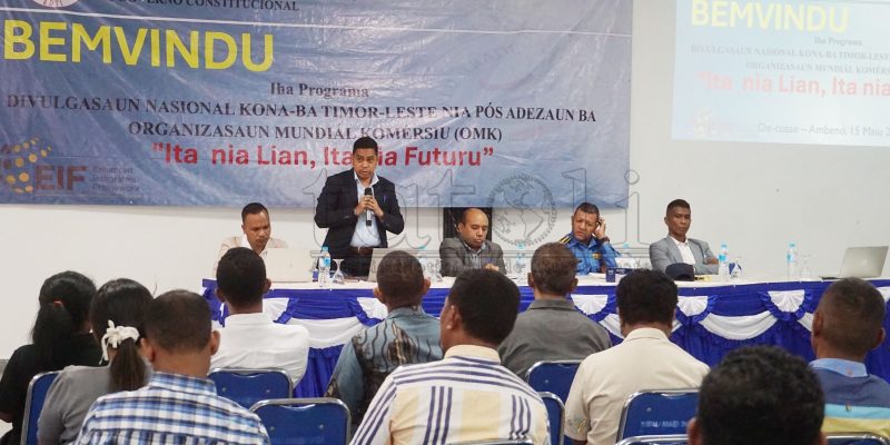 MKAE divulga importánsia adezaun Timor-Leste ba OMK iha Oekusi