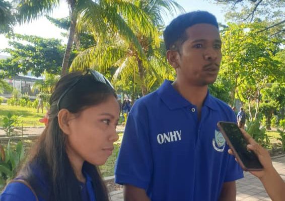 Restaurasaun Independénsia ba da-XXIV, estudante UNITAL halo limpeza iha Jardín Motael