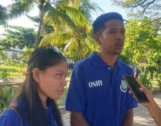 Restaurasaun Independénsia ba da-XXIV, estudante UNITAL halo limpeza iha Jardín Motael