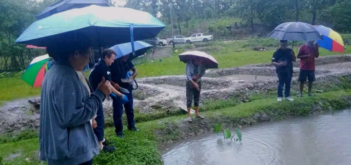 MAPPF ke’e kolam 57 hodi fasilita grupu agrikultura iha Builó