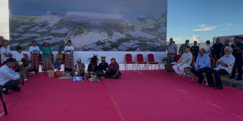 PM Xanana akompaña lia-na’in Mota Ain Karketu halo rituál molok konstrui CCI