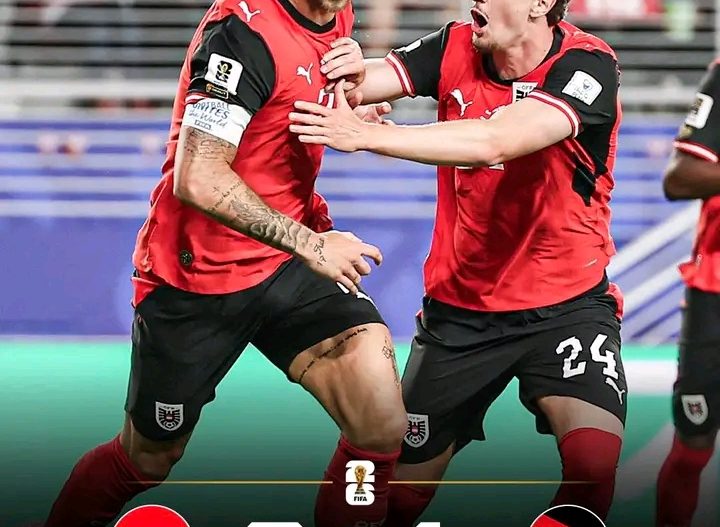 Áustria halakon Jordánia 3-1