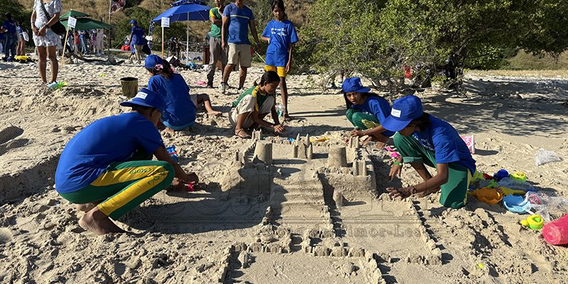 MTA organiza kompetisaun Castelos de Areia hodi selebra Loron Nasionál Oseanu