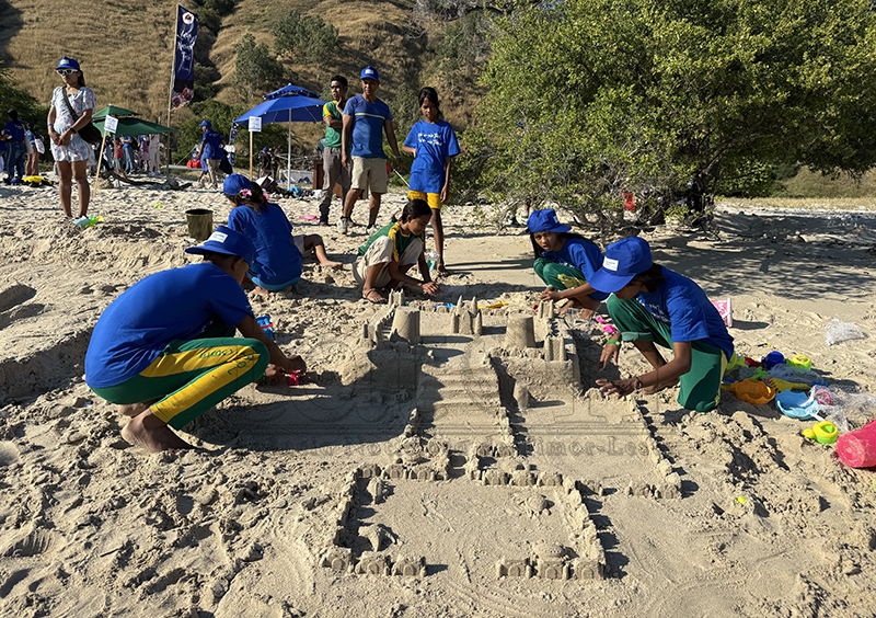 MTA organiza kompetisaun Castelos de Areia hodi selebra Loron Nasionál Oseanu