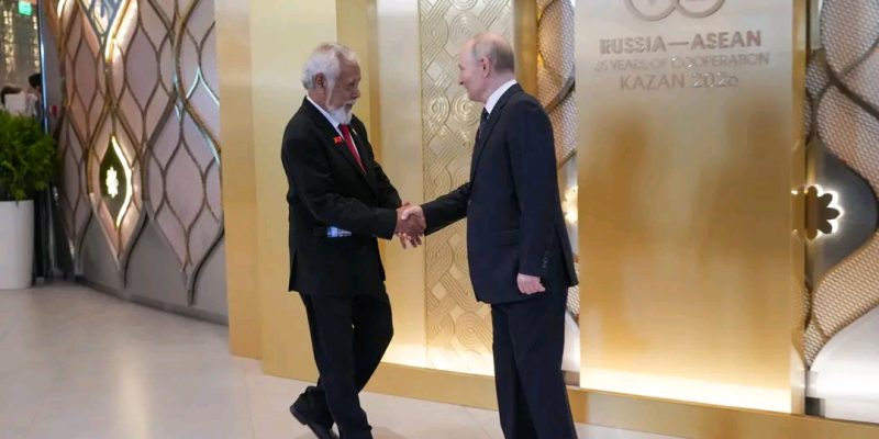 PM Xanana hasoru malu ho Vladimir Putin iha Simera Rúsia-ASEAN