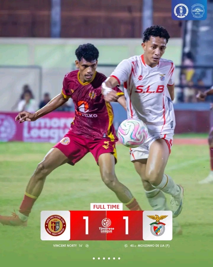 SLB empata 1-1 kontra Santa Cruz