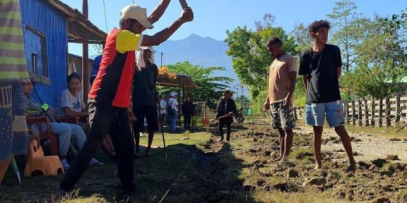 PNDS reabilita estrada Korluli hodi responde pedidu komunidade durante tinan barak