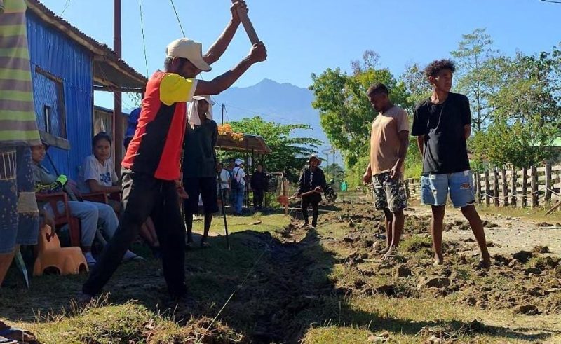 PNDS reabilita estrada Korluli hodi responde pedidu komunidade durante tinan barak