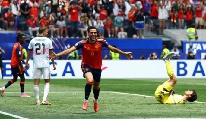 Mikel Merino lori La Furia Roja avansa bá meia-finál Kopa Mundiál 2026