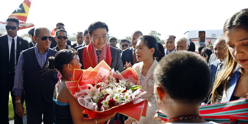 Primeiru-Ministru Singapura Lawrence Wong to’o ona iha Dili