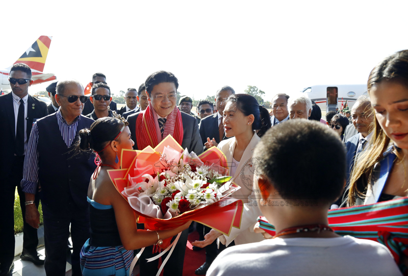 Primeiru-Ministru Singapura Lawrence Wong to’o ona iha Dili