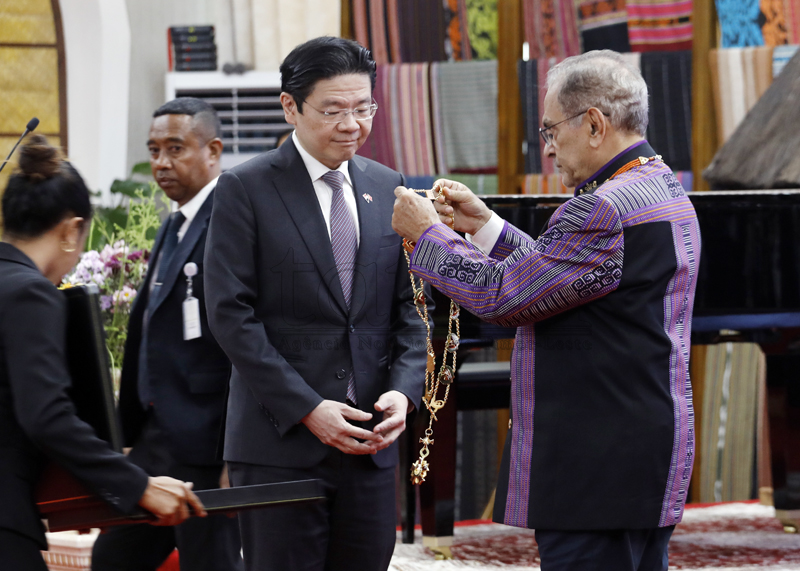 Ramos-Horta kondekora PM Singapura ho grande orden kolár Timor-Leste