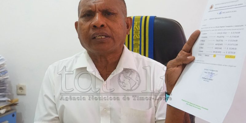 Janeiru-Juñu 2026, Diresaun Transporte Oekusi arrekada rihun $114-resin ba kofre Estadu